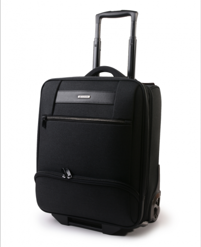 laptop in a suitcase